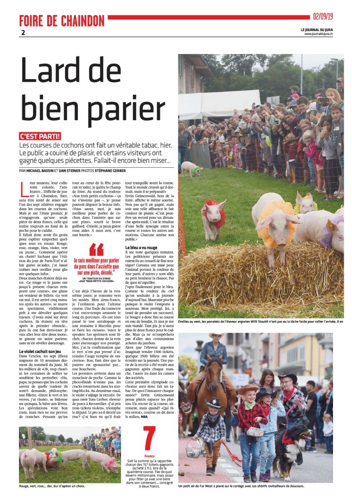 thumbnail of Journal du Jura du 02.09.19