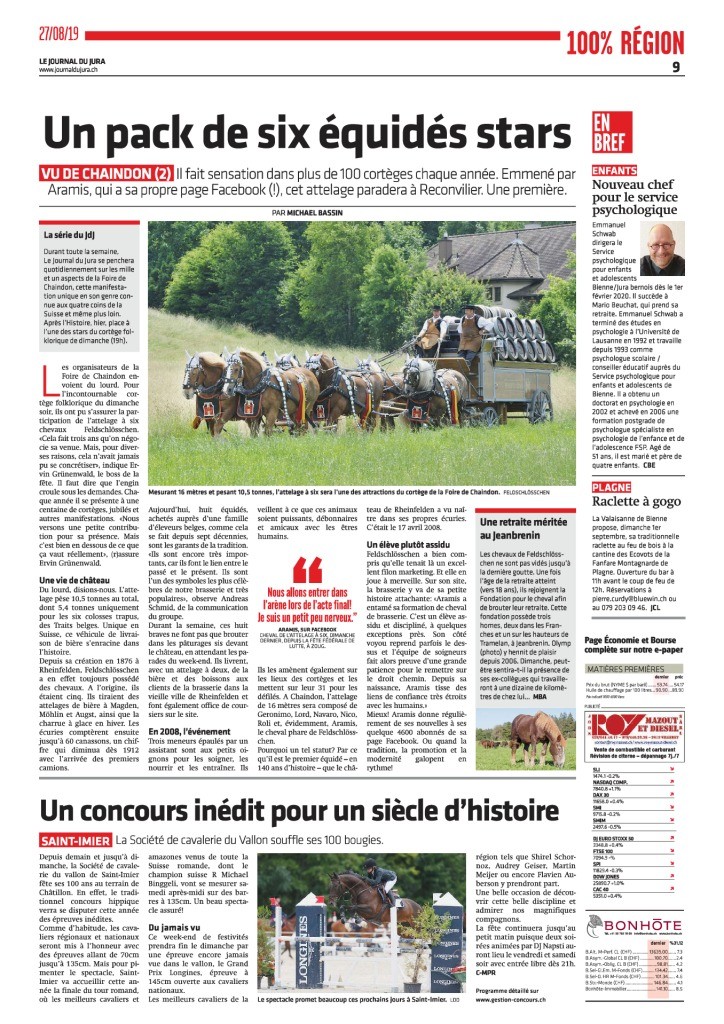 thumbnail of Journal du Jura du 27.08.2019
