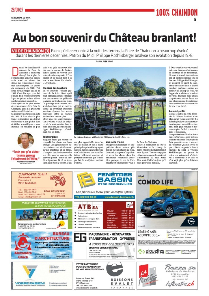 thumbnail of Journal du Jura du 28.08.19