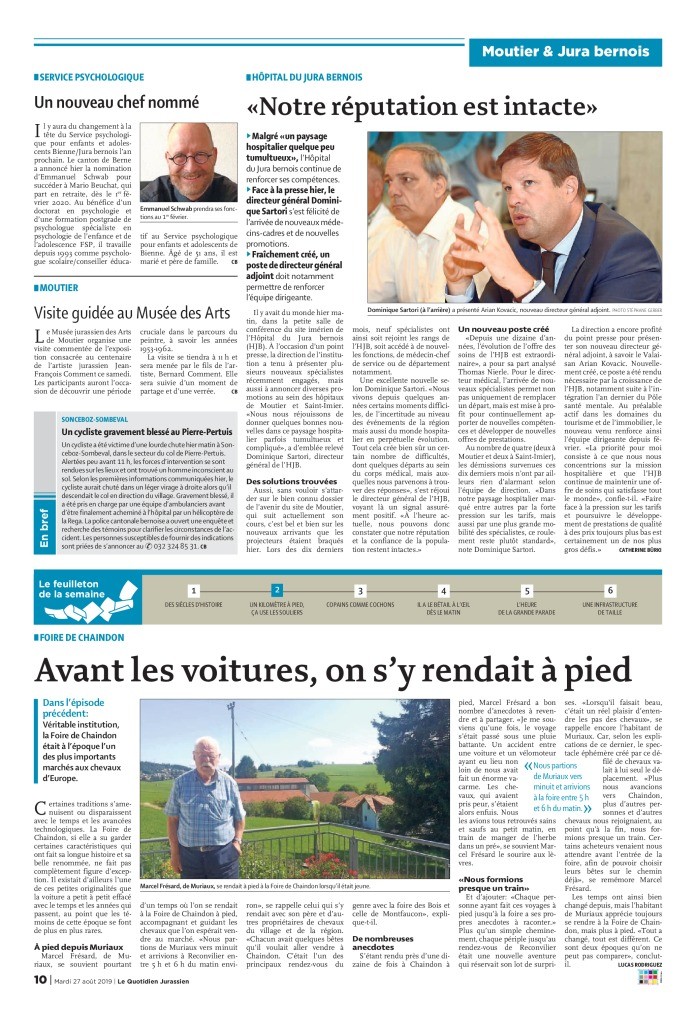 thumbnail of Quotidien jurassien du 27.08.2019
