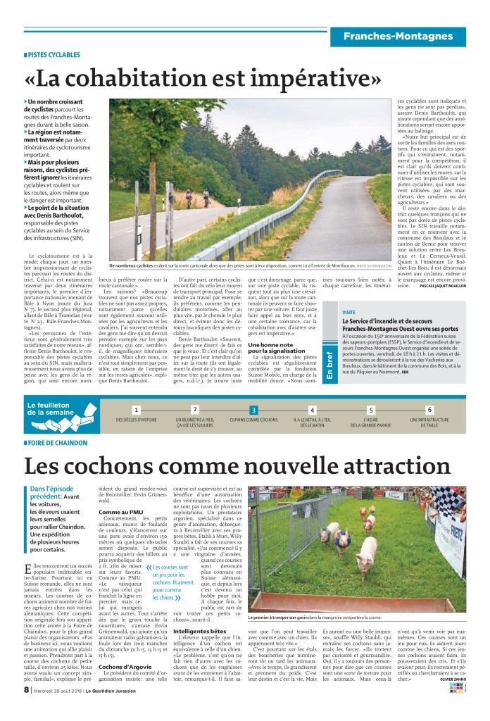 thumbnail of Quotidien jurassien du 28.08.2019