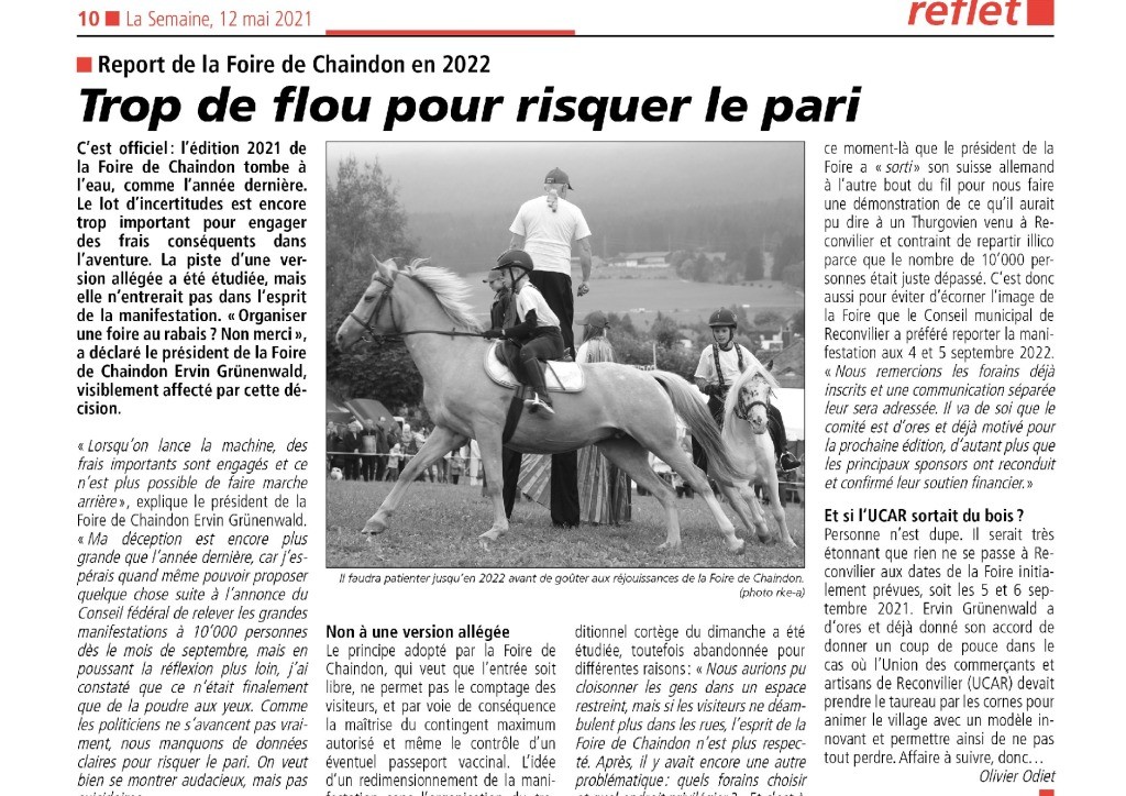 thumbnail of La Semaine 12.05.21