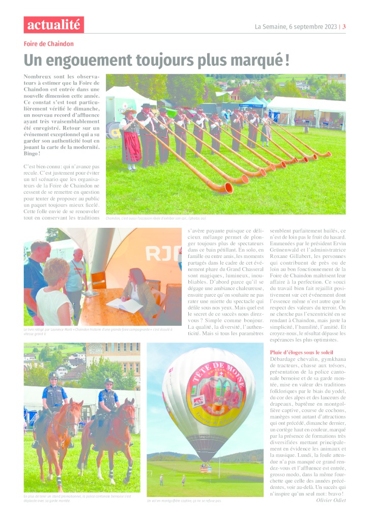 thumbnail of La Semaine 06.09.23