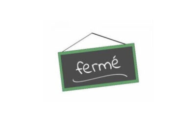 Fermeture estivale