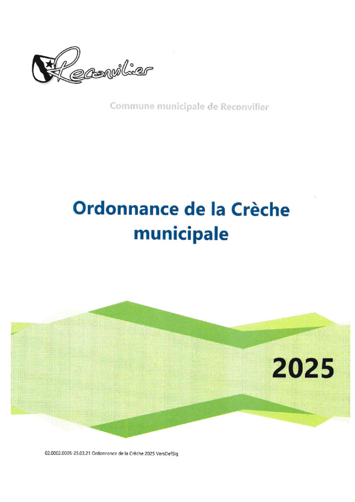 thumbnail of Ordonnance de la Crèche 2025