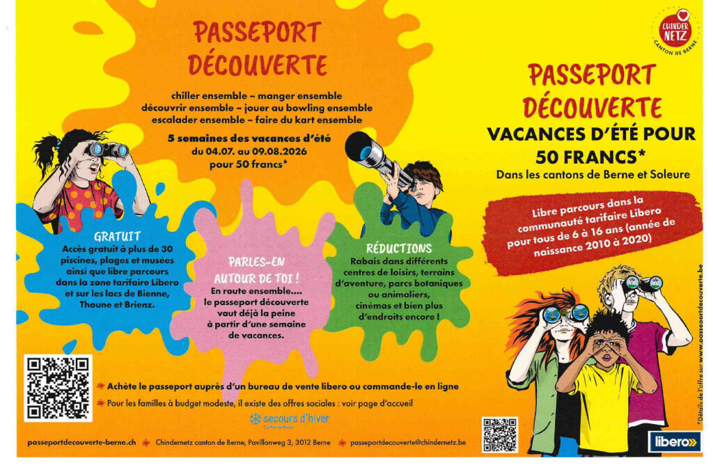 Le passeport découverte est de retour !