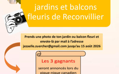 Concours 2026 SEDR – jardins et balcons fleuris de Reconvilier