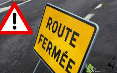 Fermeture du trafic – Reconvilier, Route de Saules