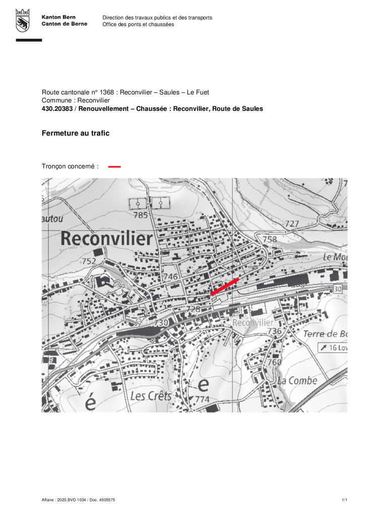 thumbnail of Restriction circulation Publication fermeture Etape 1-2026 Situation générale